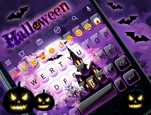 Halloween Emoji Keyboard Theme - Image screenshot of android app