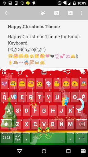 Merry Christmas Emoji Keyboard - Image screenshot of android app