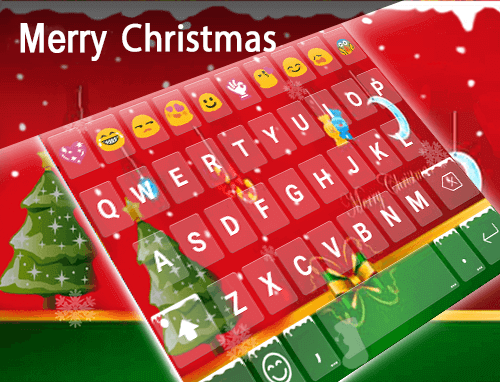 Merry Christmas Emoji Keyboard - عکس برنامه موبایلی اندروید