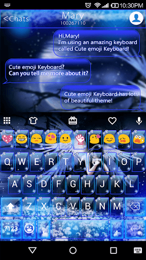 Lonely Emoji Keyboard Theme - Image screenshot of android app