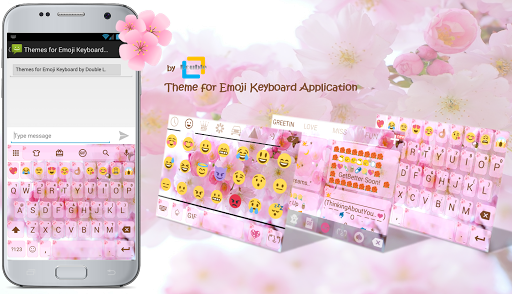 Emoji Keyboard Love Cherry - Image screenshot of android app
