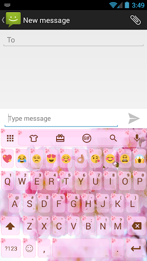 Emoji Keyboard Love Cherry - Image screenshot of android app