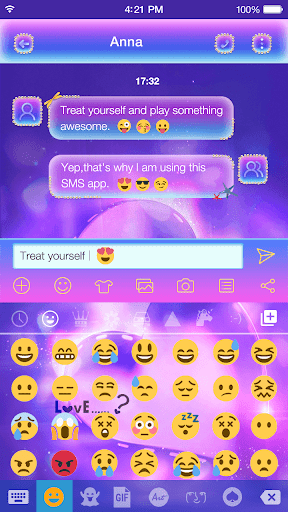 Love Is Emoji Keyboard Theme - عکس برنامه موبایلی اندروید
