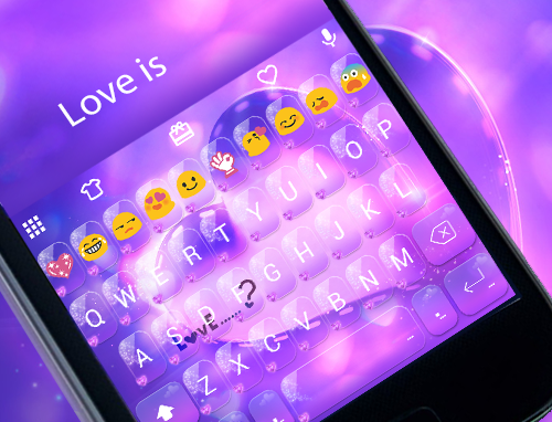 Love Is Emoji Keyboard Theme - عکس برنامه موبایلی اندروید