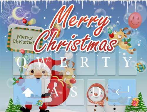 Merry Christmas emoji Keyboard - عکس برنامه موبایلی اندروید