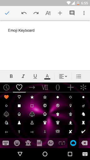 Neon Light Emoji Gif Keyboard Wallpaper - عکس برنامه موبایلی اندروید