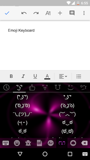 Neon Light Emoji Gif Keyboard Wallpaper - عکس برنامه موبایلی اندروید