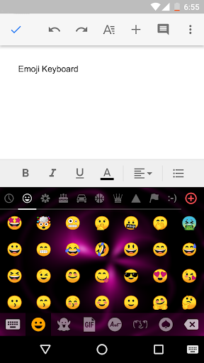 Neon Light Emoji Gif Keyboard Wallpaper - عکس برنامه موبایلی اندروید