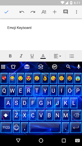 Neon Smoke Emoji Gif Keyboard Wallpaper - عکس برنامه موبایلی اندروید