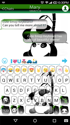 Panda Keyboard - Image screenshot of android app