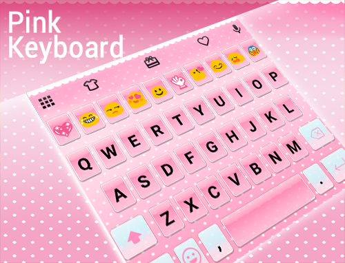 Pink Emoji Keyboard -Emoticons - عکس برنامه موبایلی اندروید