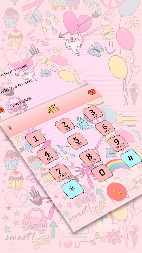Pink Pop Emoji Keyboard Wallpaper - عکس برنامه موبایلی اندروید
