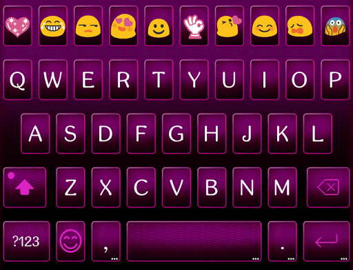 Pink Punk Emoji Keyboard Theme - Image screenshot of android app