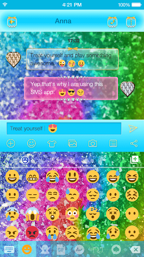 Flash Star Emoji Keyboard - Image screenshot of android app