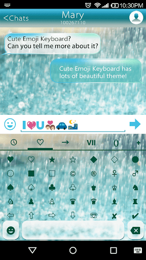 Glass Rainy Emoji Keyboard Art - عکس برنامه موبایلی اندروید