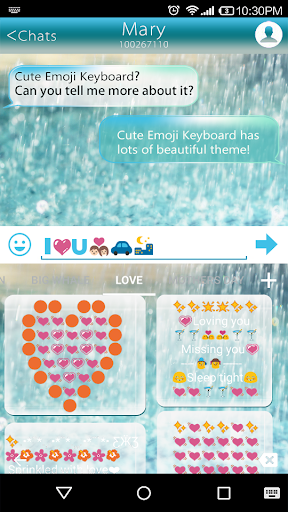 Glass Rainy Emoji Keyboard Art - عکس برنامه موبایلی اندروید