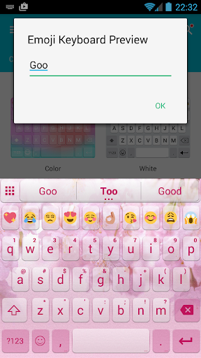 Emoji Keyboard Love Sakura - عکس برنامه موبایلی اندروید