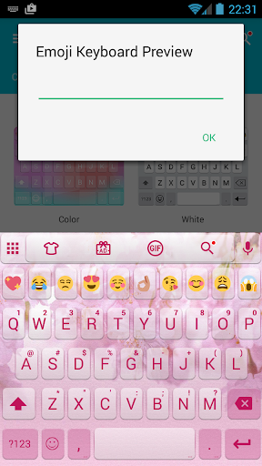 Emoji Keyboard Love Sakura - عکس برنامه موبایلی اندروید
