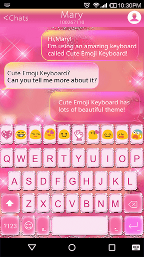 Shining Emoji Keyboard Theme - عکس برنامه موبایلی اندروید