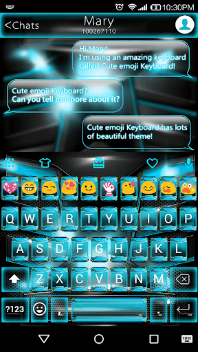 Space Craft Emoji Keyboard - Image screenshot of android app