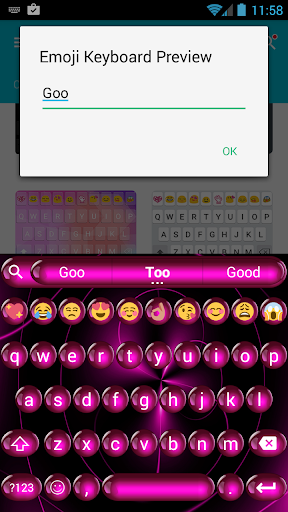 Emoji Keyboard Spheres Pink - عکس برنامه موبایلی اندروید