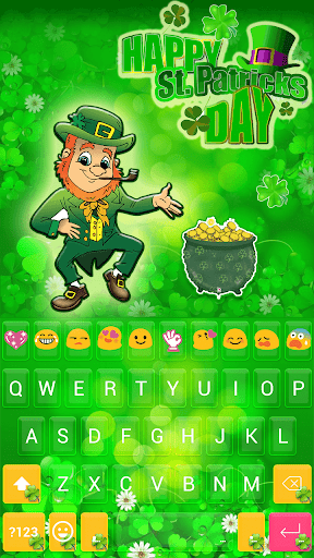 St. Patrick Day Emoji Keyboard - Image screenshot of android app