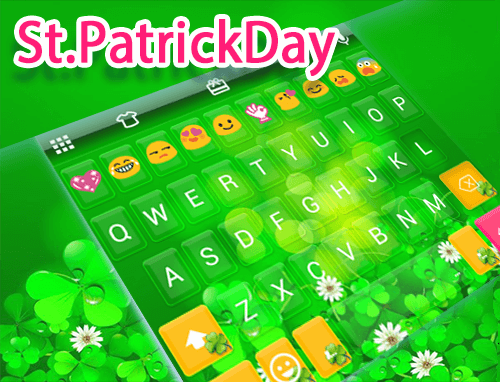 St. Patrick Day Emoji Keyboard - Image screenshot of android app