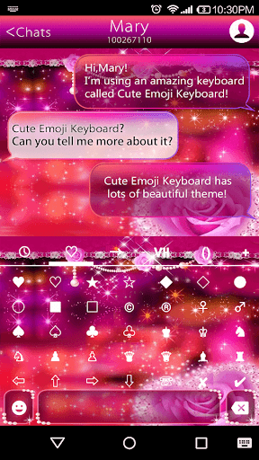 Star Light Emoji Keyboard Skin - عکس برنامه موبایلی اندروید