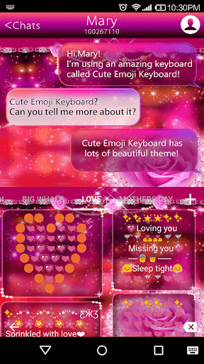 Star Light Emoji Keyboard Skin - عکس برنامه موبایلی اندروید