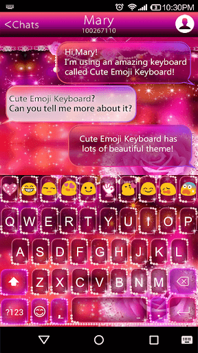 Star Light Emoji Keyboard Skin - عکس برنامه موبایلی اندروید
