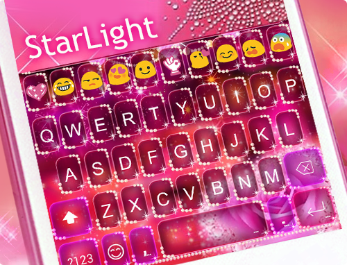 Star Light Emoji Keyboard Skin - عکس برنامه موبایلی اندروید