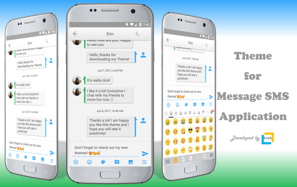 SMS Messages Classic Light OPP - Image screenshot of android app