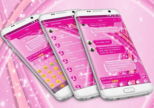SMS Messages Sparkling Pink - عکس برنامه موبایلی اندروید
