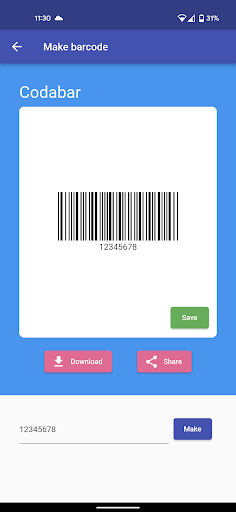 Barcode Maker - عکس برنامه موبایلی اندروید