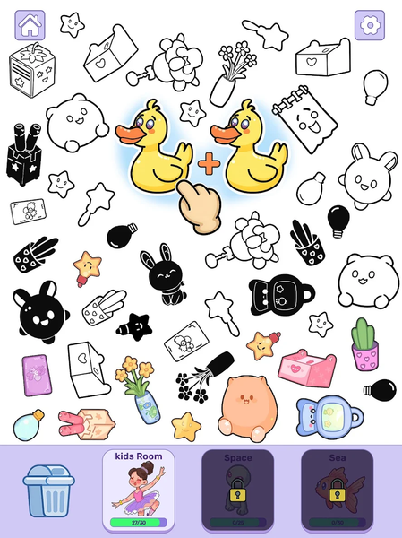 Dreamy Sticker : Merge Games - Gameplay image of android game