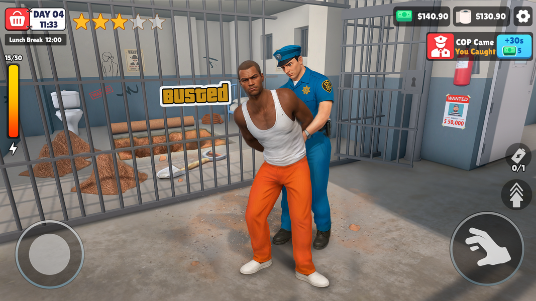 Dig to Escape: Prison Break - Gameplay image of android game