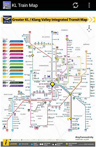 Kuala Lumpur (KL) MRT Map 2023 - Image screenshot of android app