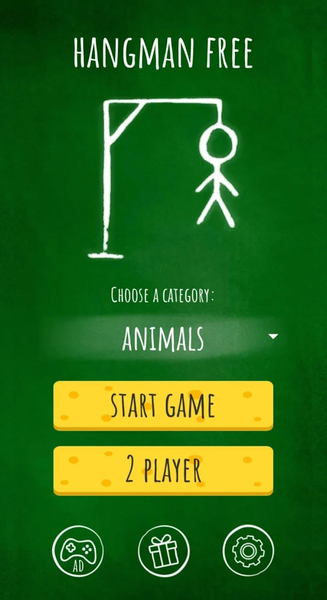 Hangman with hints! - Gameplay image of android game