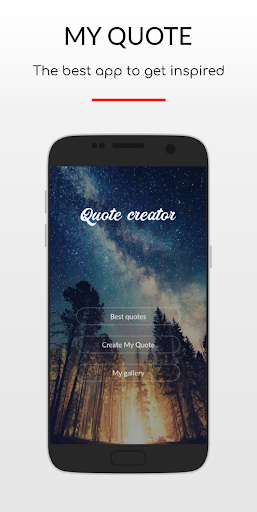 Quote Creator: Best text on ph - عکس برنامه موبایلی اندروید