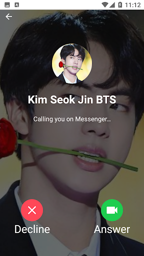 Kim Seok Jin BTS Calling You - Image screenshot of android app