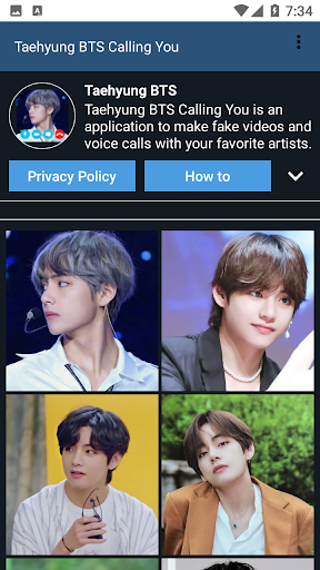 Kim Taehyung - V BTS Calling You - عکس برنامه موبایلی اندروید