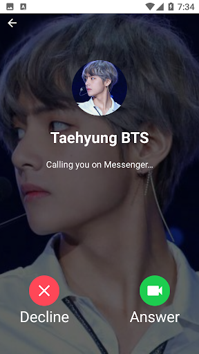 Kim Taehyung - V BTS Calling You - Image screenshot of android app