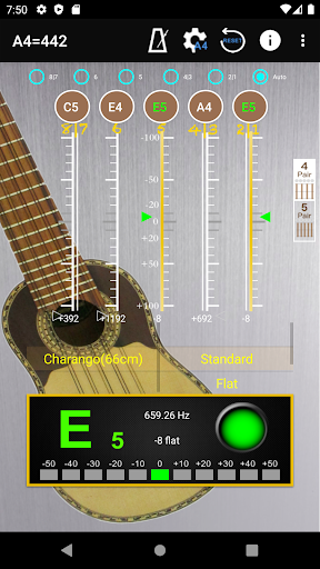 Charango Tuner & Metronome - عکس برنامه موبایلی اندروید