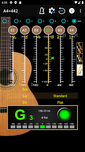 GuitarTuner - Tuner for Guitar - عکس برنامه موبایلی اندروید