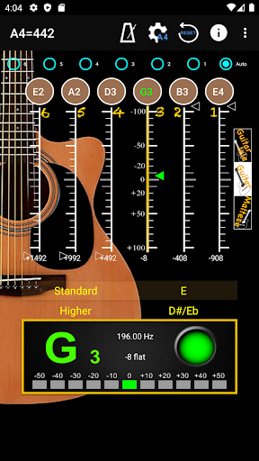 GuitarTuner - Tuner for Guitar - عکس برنامه موبایلی اندروید