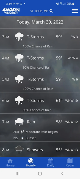 KMOV ۴Warn Weather - عکس برنامه موبایلی اندروید