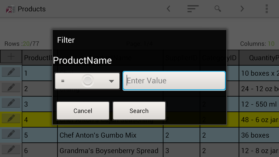 Viewer for MS Access ACCDB-MDB - عکس برنامه موبایلی اندروید