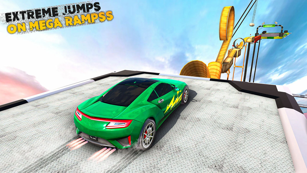 Car Stunt ۳D: Ramp Car Game - عکس بازی موبایلی اندروید