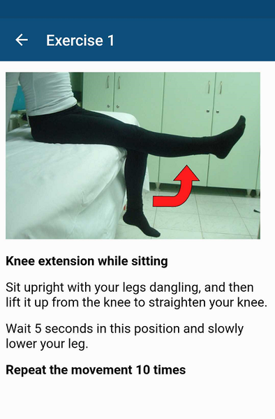 Knee Osteoarthritis Exercises - عکس برنامه موبایلی اندروید