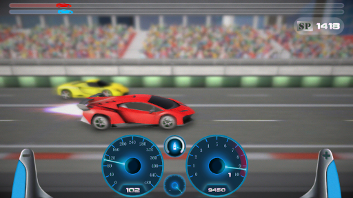 Drag racing supercar - Gameplay image of android game